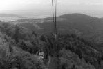 Schauinsland, black forest, september 1999, Rolleiflex SL35 + Planar 50mm, Ilford FP4. This was taken on the cableway up to the Schauinsland mountains, with Freiburg visible in the mist to the left of the cable. It was an overcast day and no filter would have really helped here. The foliage rendered way too dark, and I turned to split contrast printing once again. The resulting print is rich in tone, yet literally conveys the drabness of the scene as I remember it.