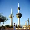 Kuwait Towers, september 1995. Rolleiflex 3.5 B, Kodak Gold 100.